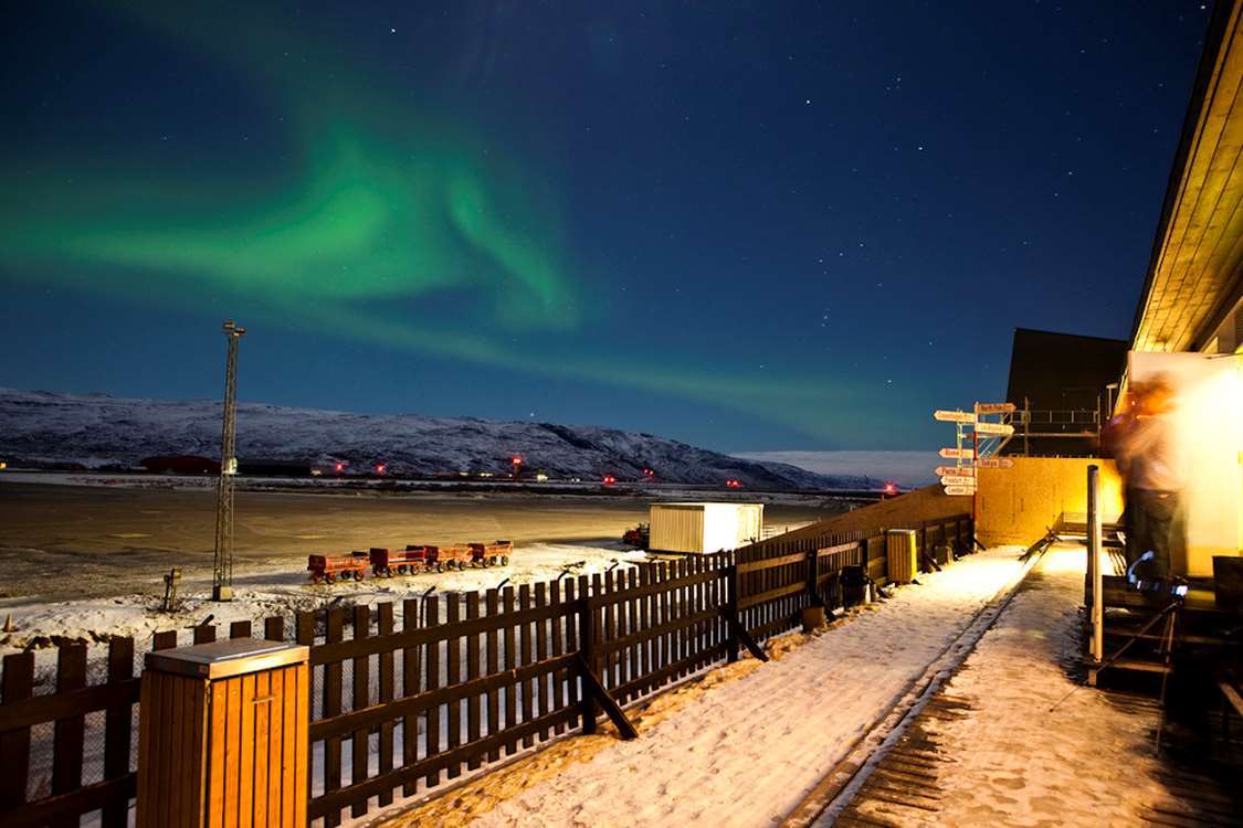 Hotel Kangerlussuaq ligger i forbindelse med lufthavnen i Kangerlussuaq